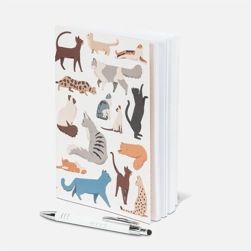 Multi Cats Lined Notebook