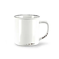 Enamel Look Mug (14 oz / 414 mL) - White