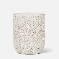 White Daisy Planter - 6.5