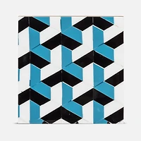 Ensemble de 4 sous-verres « Mosaïque » - Bleu