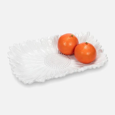 Rectangle Flower Platter - 8.5" x 13