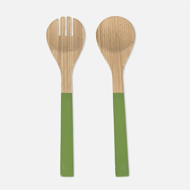 Couverts à salade, 2 pièces - Vert