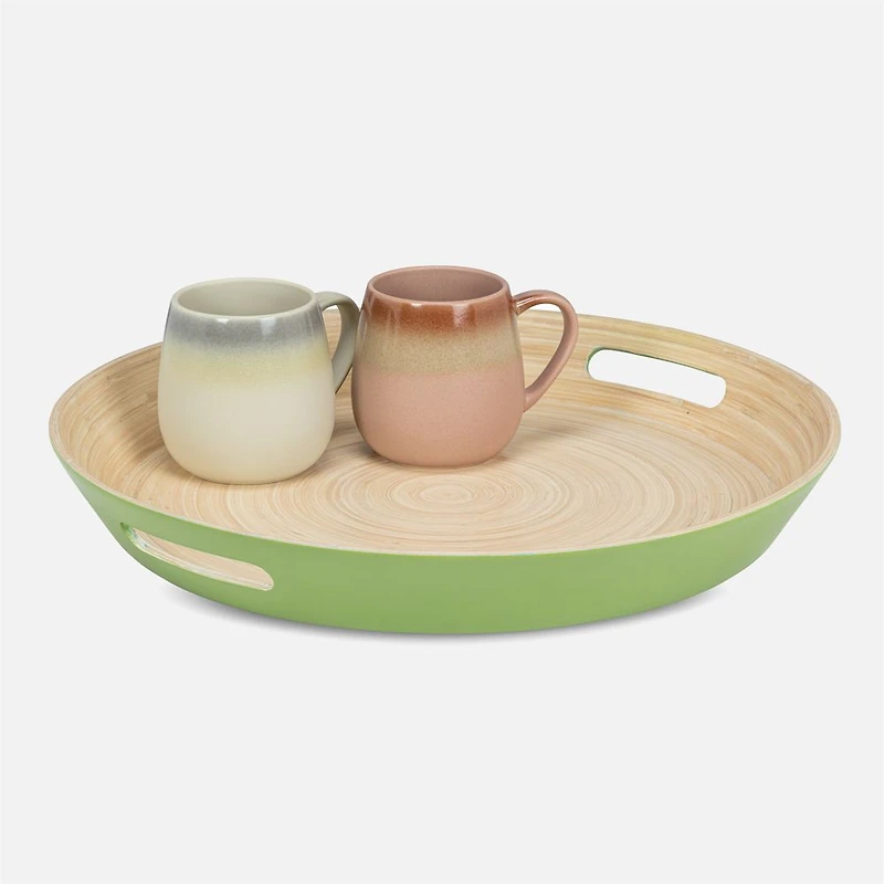 Round Tray with Handles 16.5