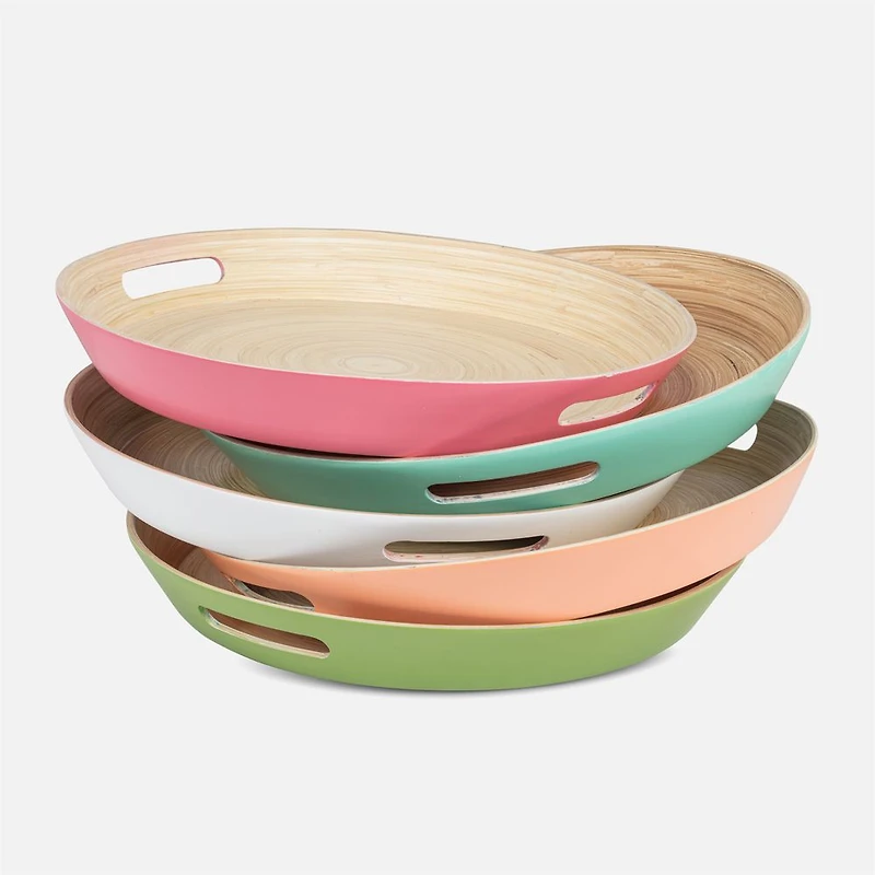 Round Tray with Handles 16.5