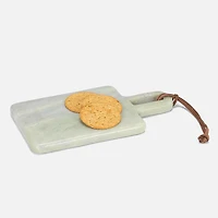 Marble Serving Board with handle - green