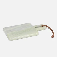 Marble Serving Board with handle - green