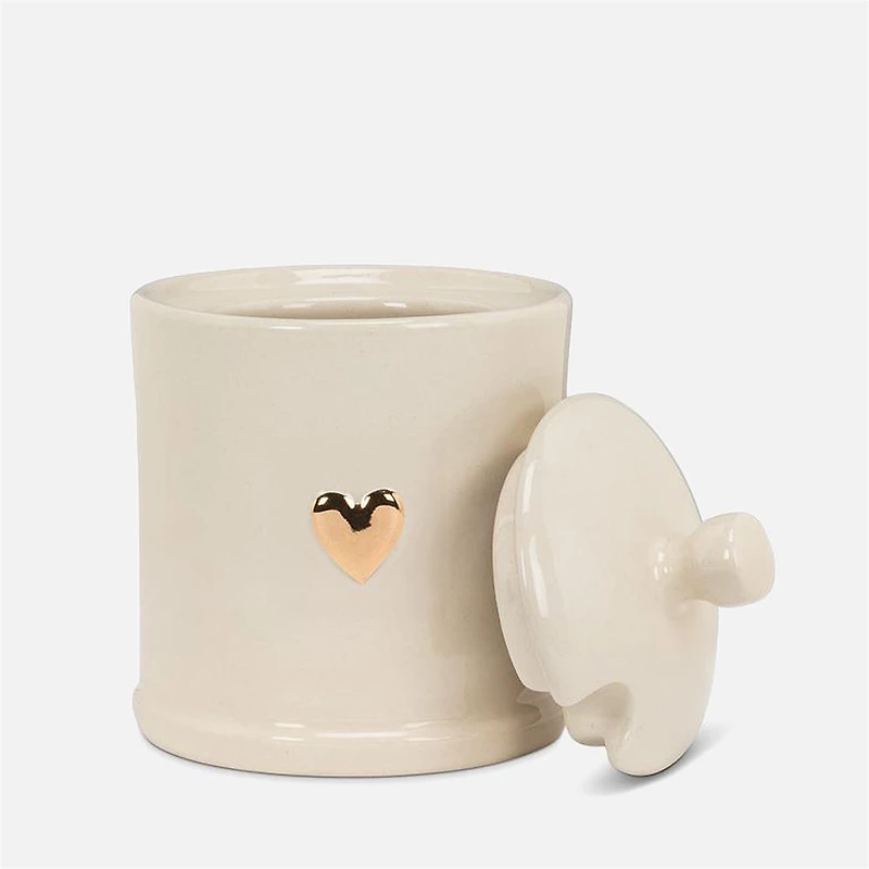 Pot à confiture avec coeur avec couvercle - 4 po H