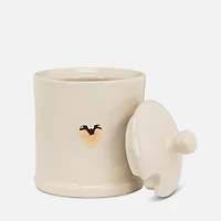 Pot à confiture avec coeur avec couvercle - 4 po H