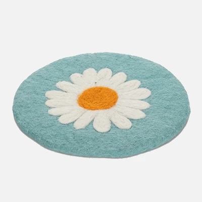 Abbott Blue Daisy Trivet, 8 inches