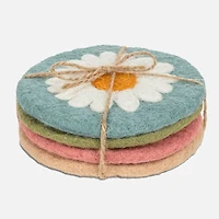 Abbott Daisy Coasters, 4 inches 
