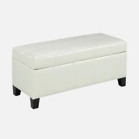 Sunder Pouf de rangement - Blanc