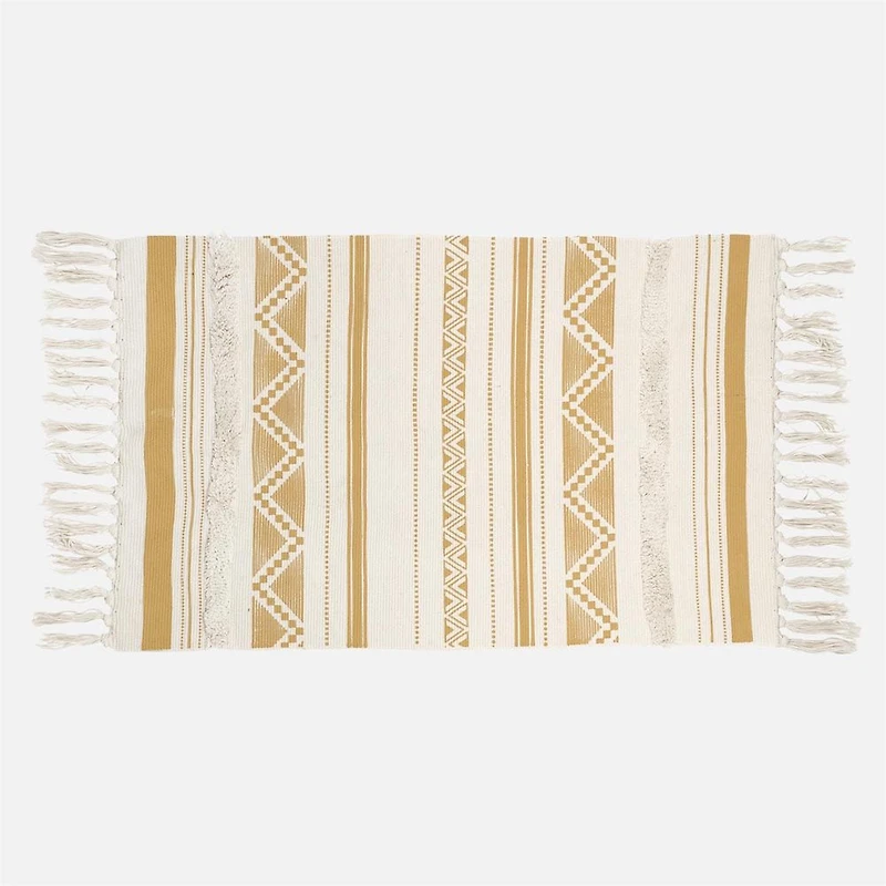 Accent Rug, Aztec Printed - Yellow