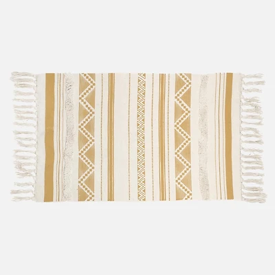 Accent Rug, Aztec Printed - Yellow