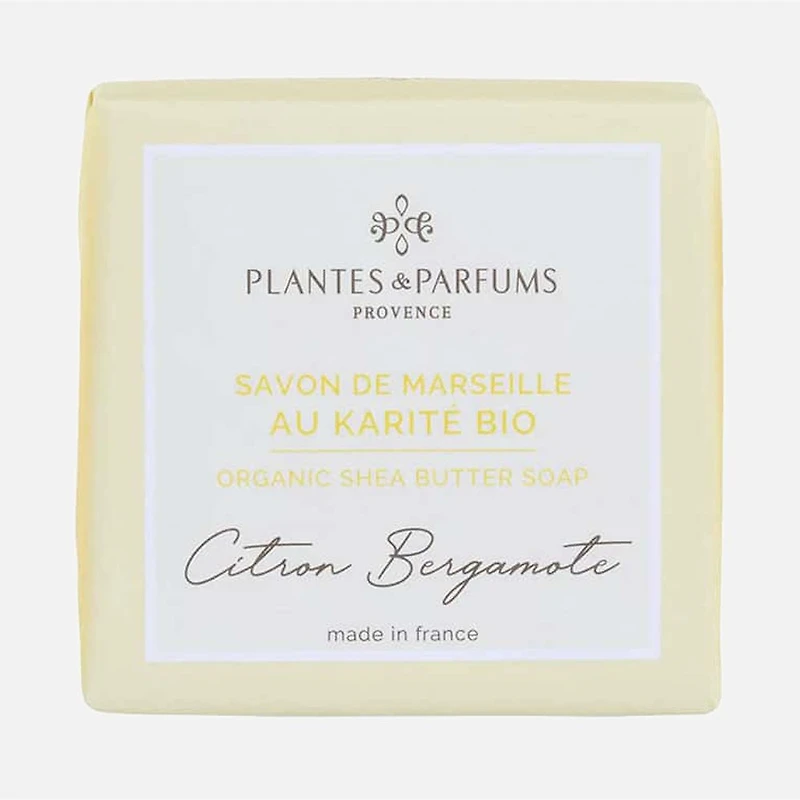 PP Savon de Marseille au karité bio, 100 g - Citron Bergamote