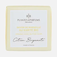 PP Savon de Marseille au karité bio, 100 g - Citron Bergamote