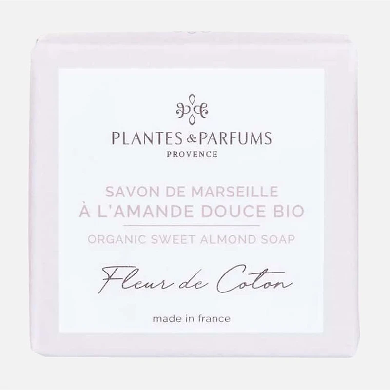 PP Marseille Sweet Almond Soap, 100g - Cotton Flower