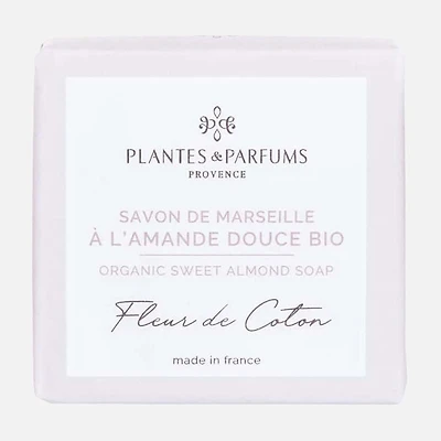 PP Marseille Sweet Almond Soap, 100g - Cotton Flower