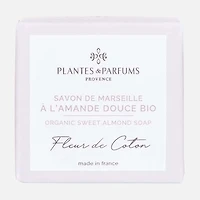 PP Marseille Sweet Almond Soap, 100g - Cotton Flower