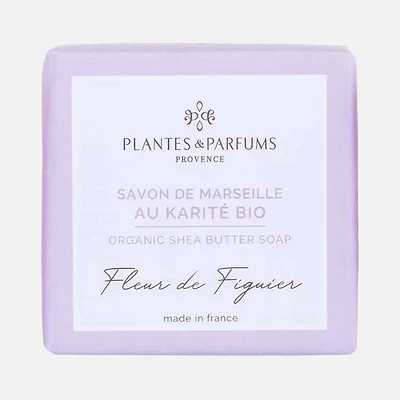 PP Marseille Organic Shea Butter Soap, 100g - Fig Tree Flower