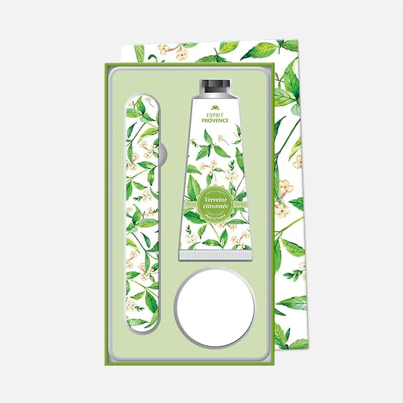Hand Cream, Nail File and 25 g Soap Gift Set Lemon-Verbena