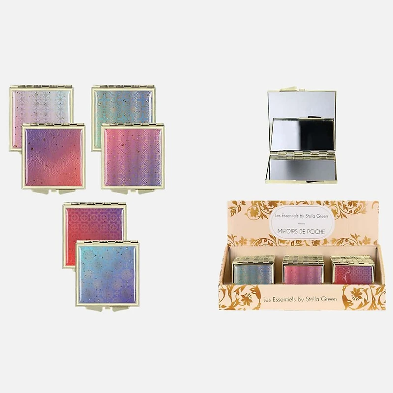 Miroir de poche carré - Assorti