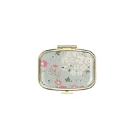 Pocket Pillbox With Floral Design - Assorted