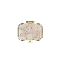 Pocket Pillbox With Floral Design - Assorted