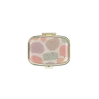 Pocket Pillbox With Floral Design - Assorted