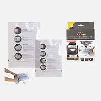 Sacs de rangement sous vide à enrouler, ensemble de 2