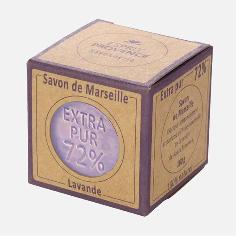 Savon de Marseille extra pur 72 % - Lavande de Provence