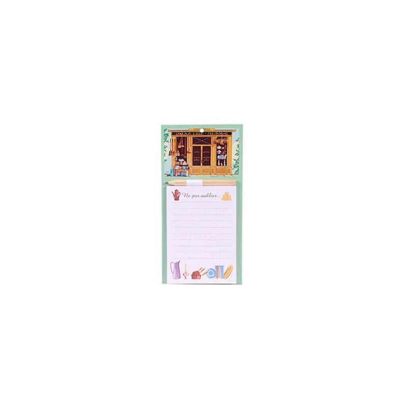 Magnetic Memo Pad with Pencil, 60 pages - Assorted