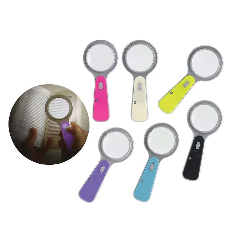 LED Magnifying Glass 5x - Assorted