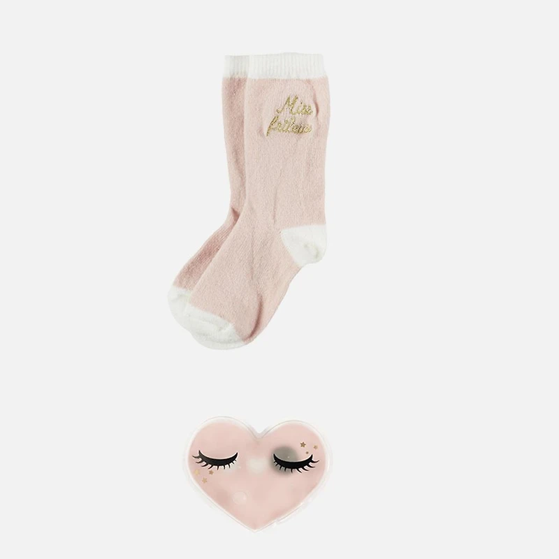 Socks and Reusable Hand Warmer Duo - Assorted