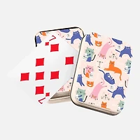 Playing Card with metal box - Cats