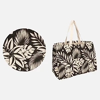 Cabas en coton motif jungle