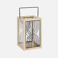Small Lantern With Metal Trim
