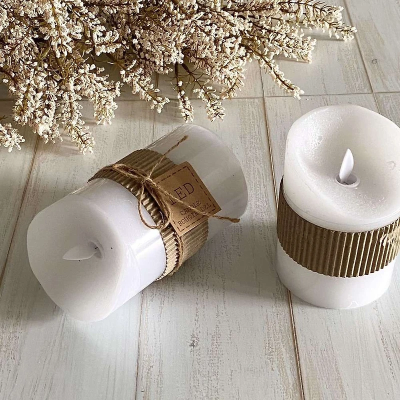 LED Candle 3" x 4.5" - White