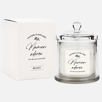 Bougie parfumée en forme de cloche « Maman adorée »