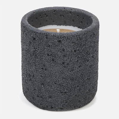 Textured Candle - Dark Grey