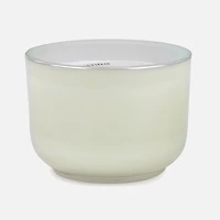 Ivory Glass Scented Candle, 4" x 3"