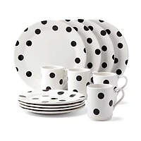 Deco Dot 12-Piece Dinnerware Collection by Kate Spade