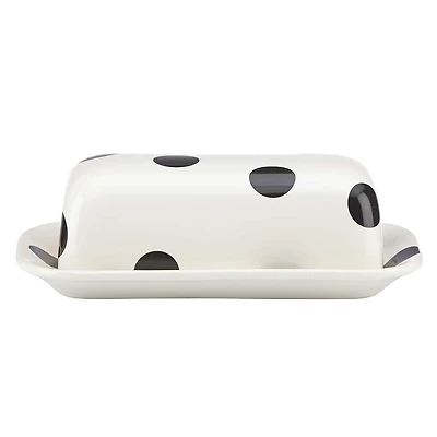 Deco Dot Butter Dish With Cover by Kate Spade