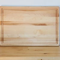 Maple Reversible Roast Cutting Board with Groove by CL CUISILUXE