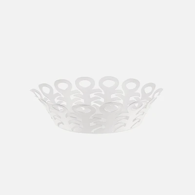 Vimini Panier en acier inoxydable - Blanc 