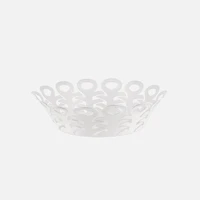 Vimini Panier en acier inoxydable - Blanc 