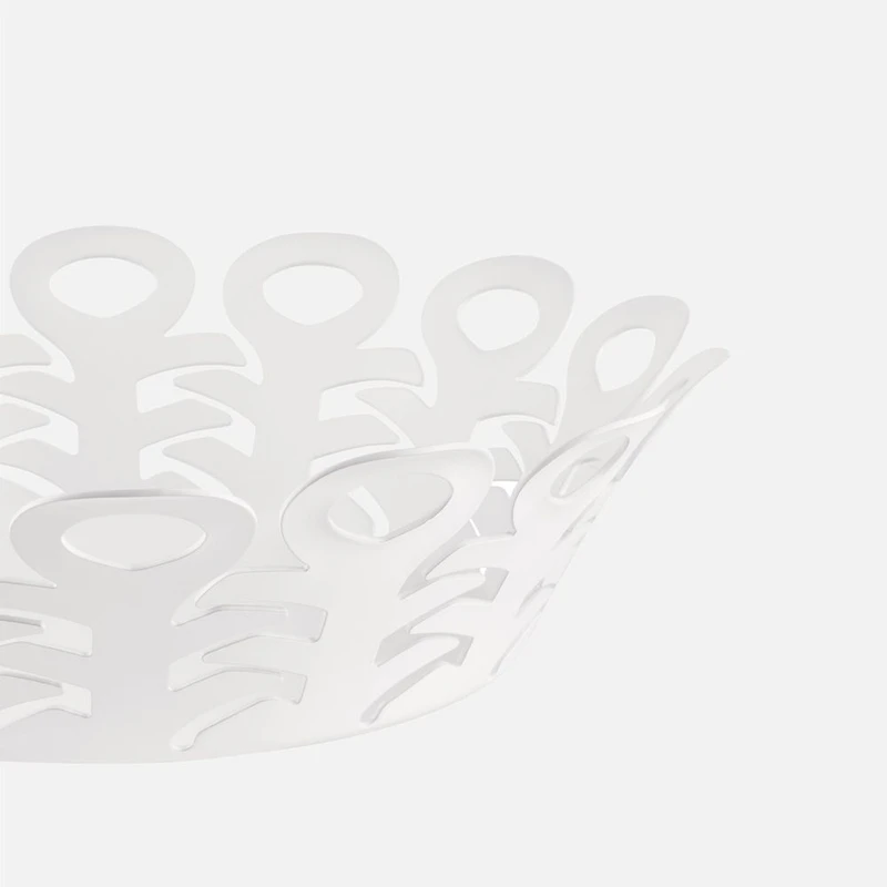 Vimini Panier en acier inoxydable - Blanc 