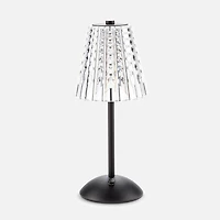 Alta Crystal Shade LED Table Lamp - Black