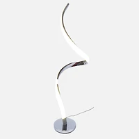 Anais Lampe de plancher en forme de S - Chrome