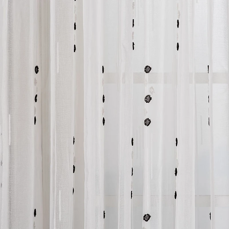 Andria Sheer Jacquard Grommet Curtain