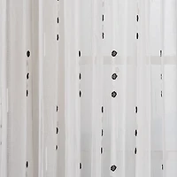 Andria Sheer Jacquard Grommet Curtain